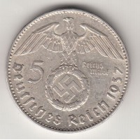5 рейхсмарок, Германия, 1937
