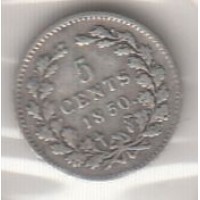5 центов, Нидерланды, 1850
