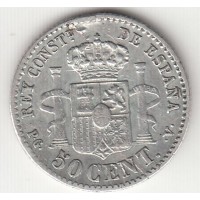 50 сентимо, Испания, 1894
