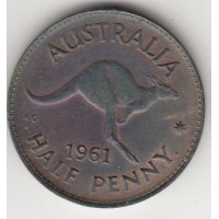 1/2 пенни, Австралия, 1961