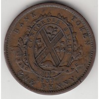 1 пенни, Квебек, 1837