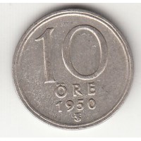 10 эре, Швеция, 1950