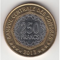 250 франков, Коморские острова, 2013