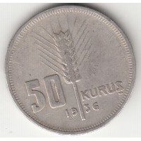 50 куруш, Турция, 1936