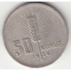 50 куруш, Турция, 1936