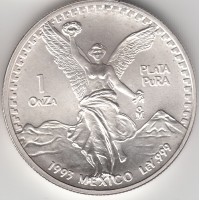 1 унция серебра, Мексика, 1993
