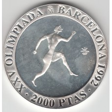 2000 песет, Олимпиада, бегун, Испания, 1992