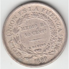 50 сентаво, Боливия, 1899