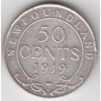 50 центов, Ньюфаундленд, 1919