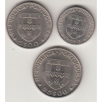 набор монет (2,5,5,25 эскудо) "Александро Геркулано", Португалия, 1977