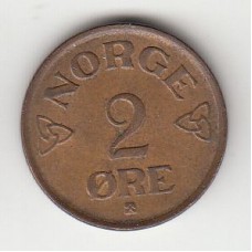 2 эре, Норвегия, 1956