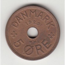 5 эре, Дания, 1920