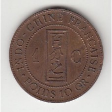 1 цент, Французский Индокитай, 1892