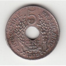 5 центов, Французский Индокитай, 1939