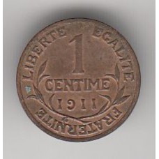 1 сантим, Франция, 1911