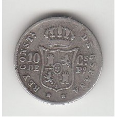 10 сентаво, Испанские Филиппины, 1885