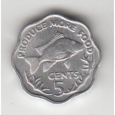 5 центов, Сейшелы, 1977