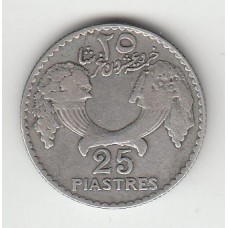 25 пиастров, Ливан, 1936