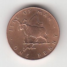 1 пенни, Остров Мэн, 1977