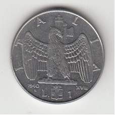 1 лира, Италия, 1940