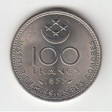100 франков, Коморские острова, 1977
