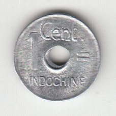 1 цент, Французский Индокитай, 1943