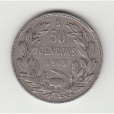 50 сентаво, Чили, 1903