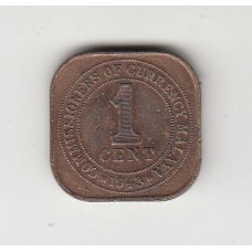 1 цент, Малайя, 1943