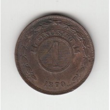 1 сентесимо, Парагвай, 1870