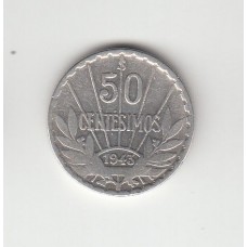 50 сентесимо, Уругвай, 1943
