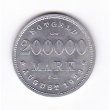 200000 марок, нотгельд, Гамбург, Германия, 1923