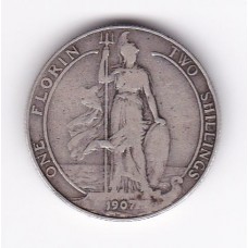 1 флорин, Великобритания, 1907