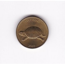 1 франк, Конго, 2002
