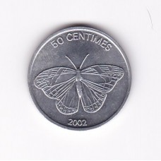 50 сантимов, Конго, 2002