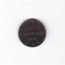 1 сантим, Франция, 1851